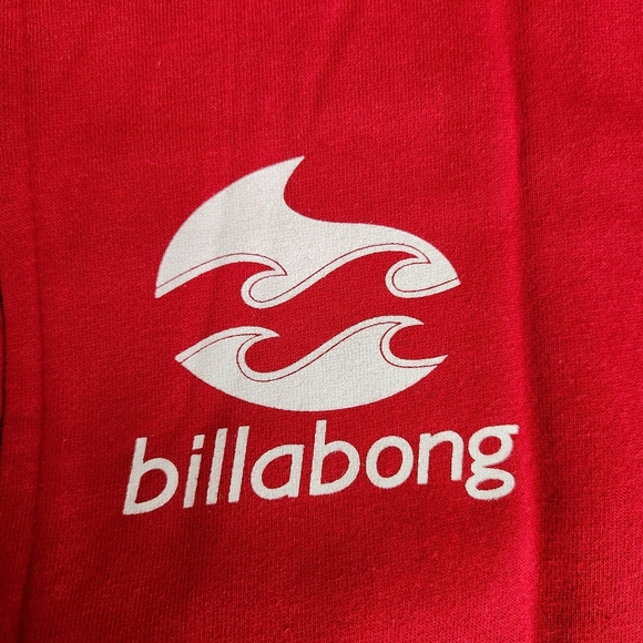 Red Billabong zip hoodie women's M - Picture 2 of 6